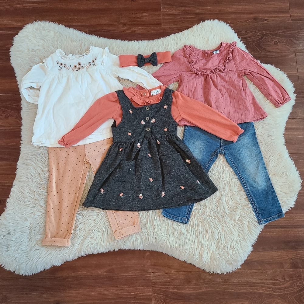 Lot of Fall outfits for toddler girl 24 months